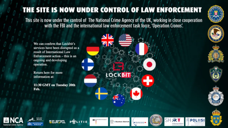知名勒索軟體LockBit遭全球警方攻陷