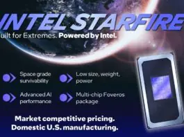 英特爾推出首款太空級 AI 運算晶片 Starfire,鎖定航太與國防市場