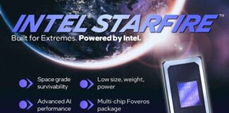 英特爾推出首款太空級 AI 運算晶片 Starfire,鎖定航太與國防市場